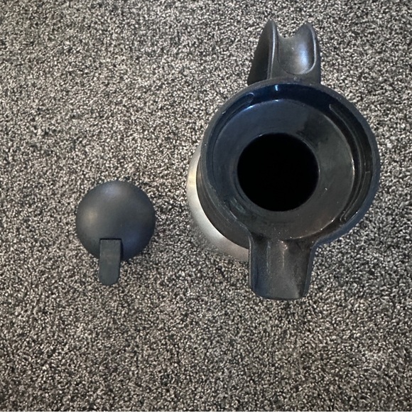 Stainless Steel Thermal Coffee Carafe, 1 Liter Cap. Kitchen Black Handle and Lid - Picture 5 of 9